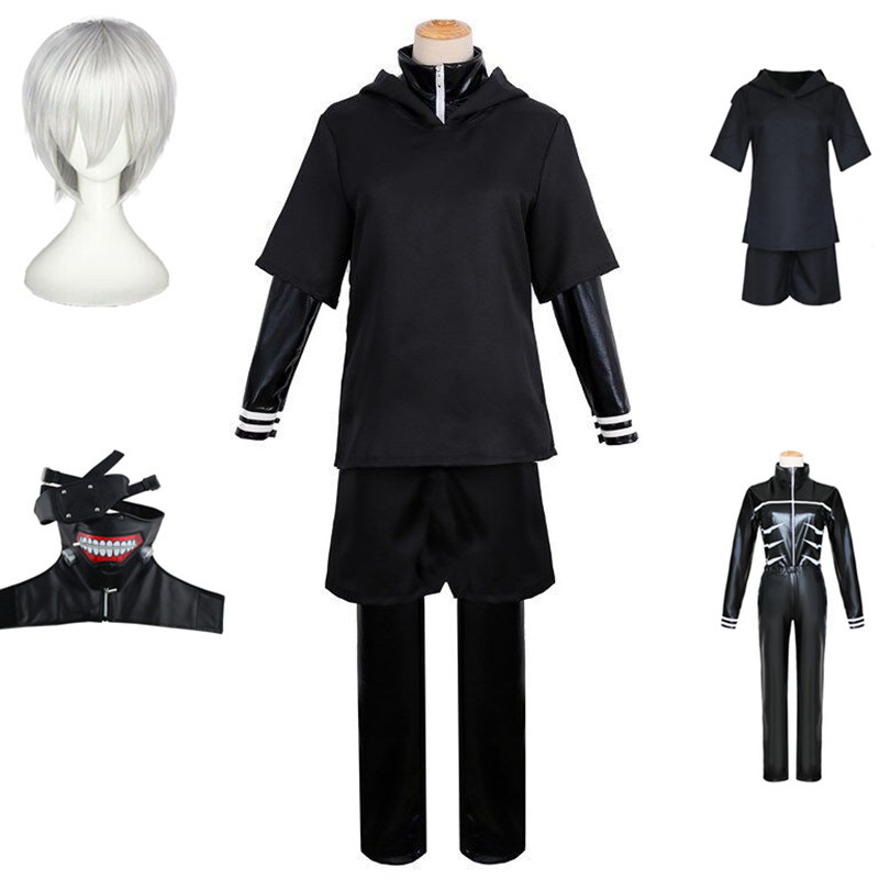 Black Face Mask Pack - Anime Tokyo Ghoul Ken Kaneki Costume
