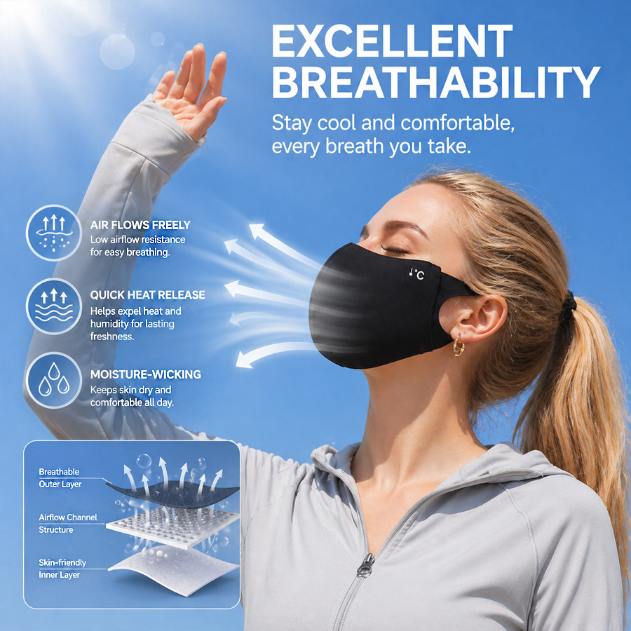 Cooling Summer Sun Mask Outdoo - مراجعة Sports Mask Breathable وسعره
