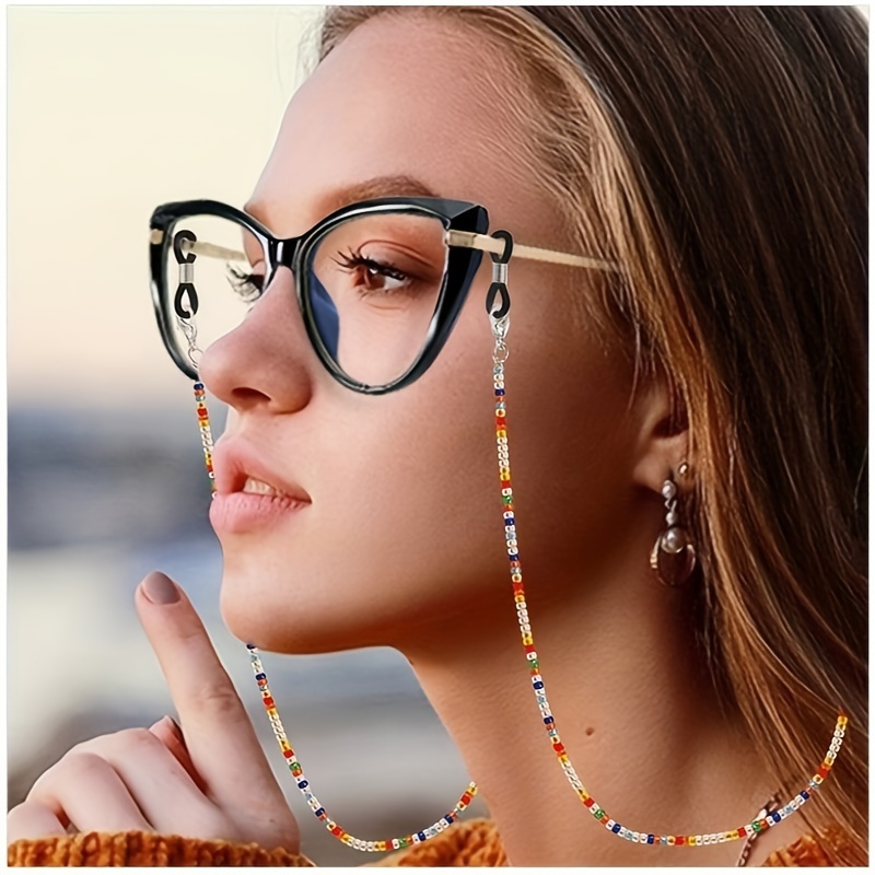 Boho Beaded Glasses Lanyard St - مراجعة Mask Lanyard Adjustable وسعره