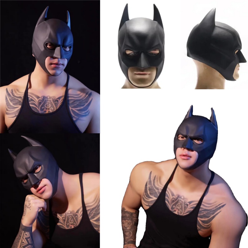 Halloween Black Bat Mask Super - مراجعة Respirator Half Face وسعره