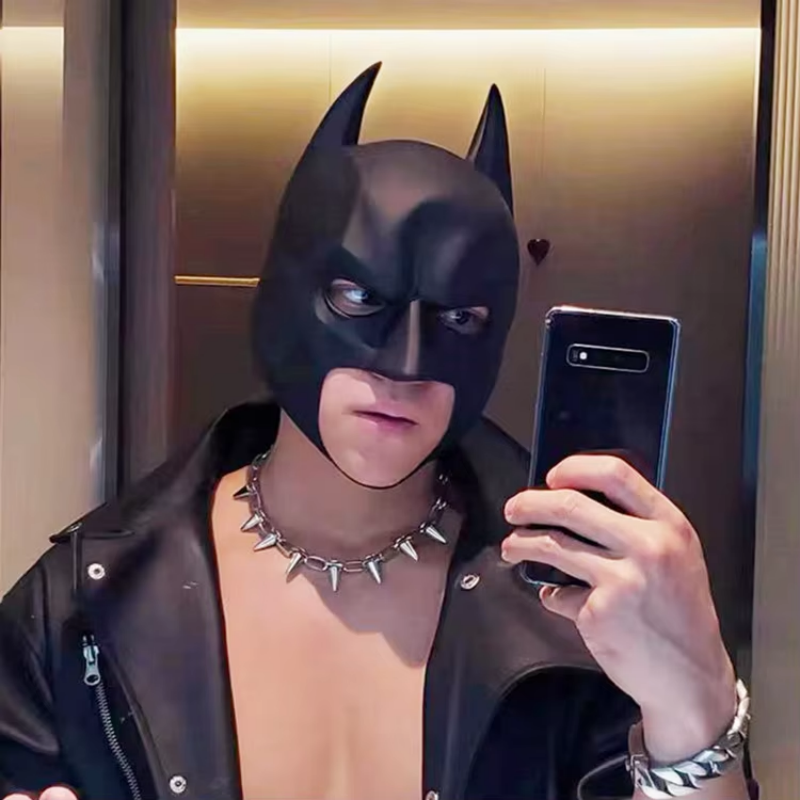 Halloween Black Bat Mask Super - مراجعة Respirator Half Face وسعره