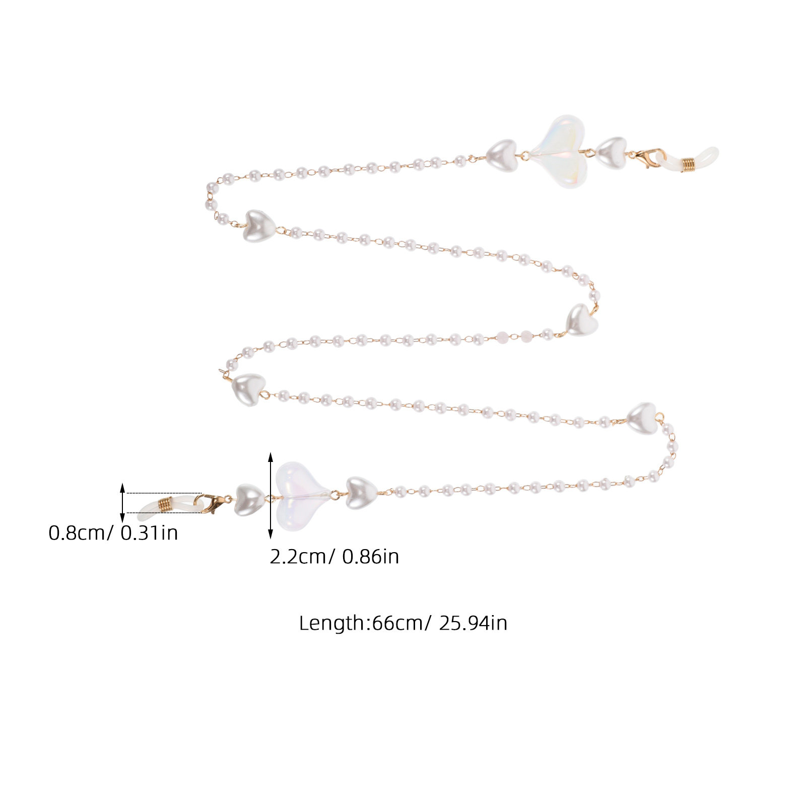 Peach Heart Mask Chain Stylish - مراجعة Mask Chain Holder وسعره