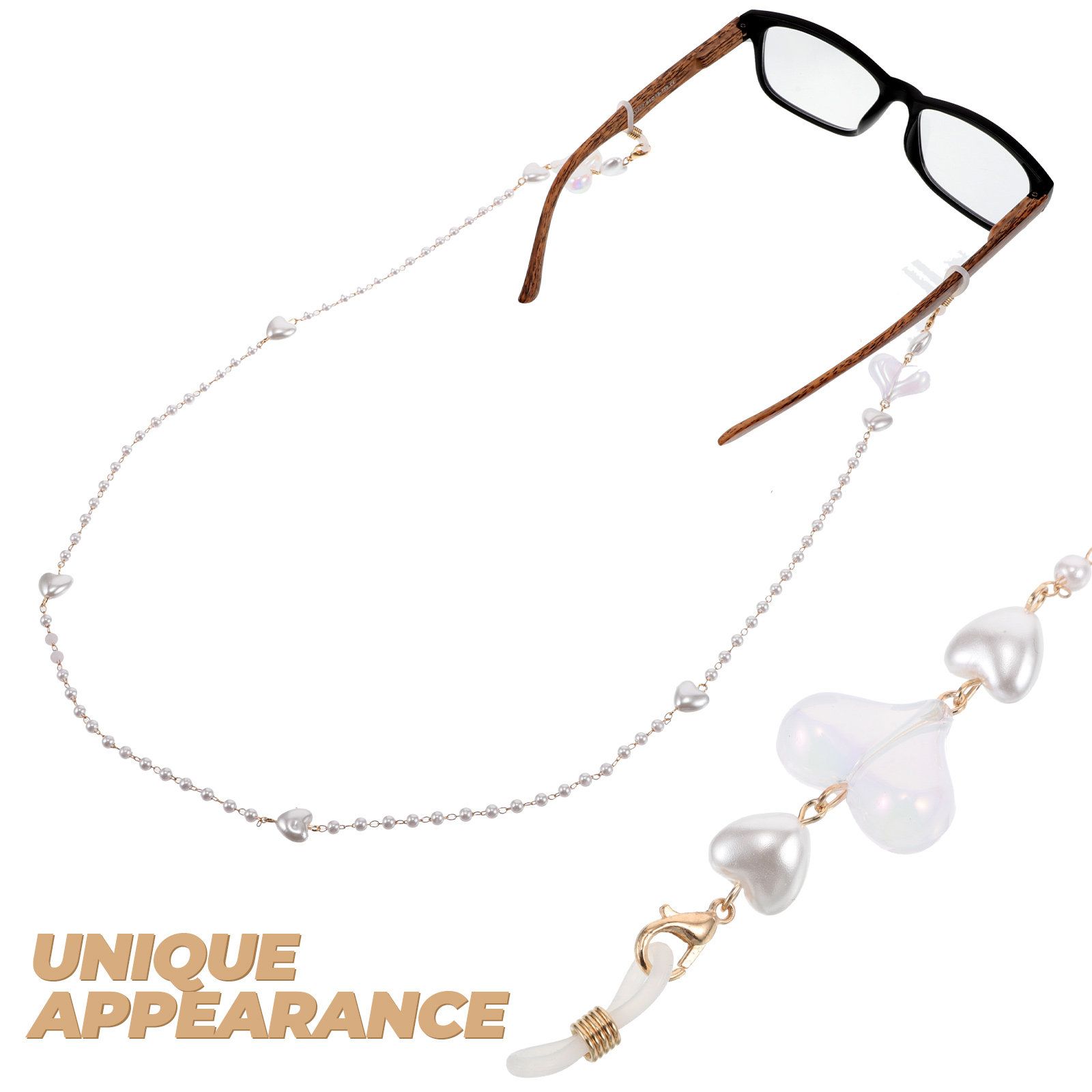 Peach Heart Mask Chain Stylish - مراجعة Mask Chain Holder وسعره