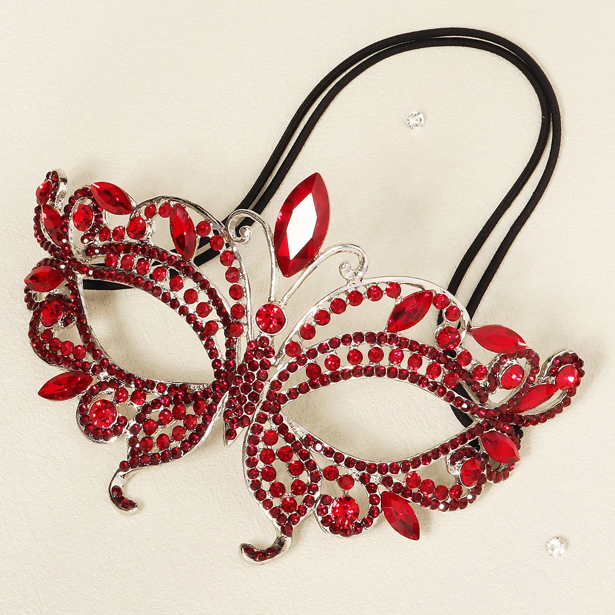 1pc Sexy Women Queen Glitter R - مراجعة Respirator Half Face وسعره
