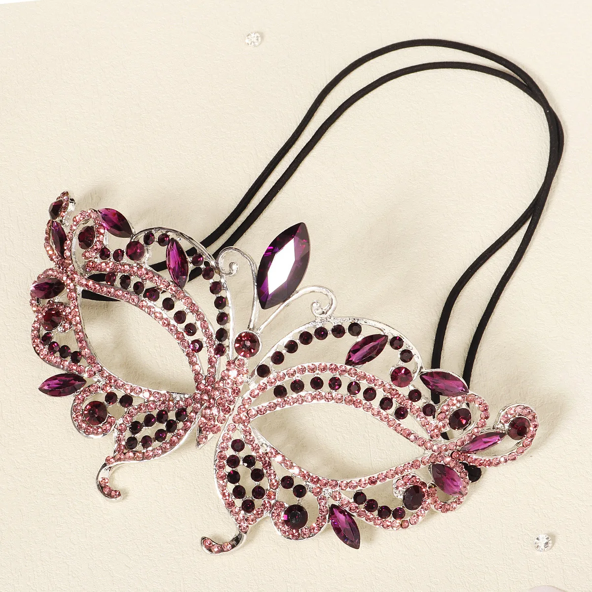 1pc Sexy Women Queen Glitter R - مراجعة Respirator Half Face وسعره