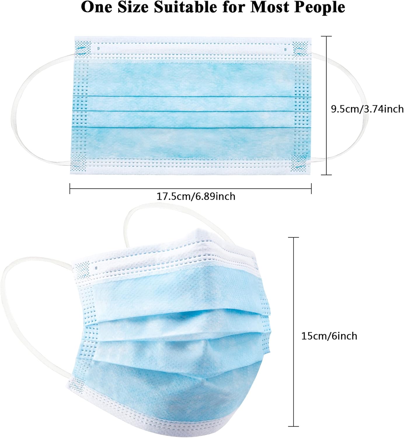 100pcs blue disposable protect - مراجعة Disposable Mask Blue وسعره