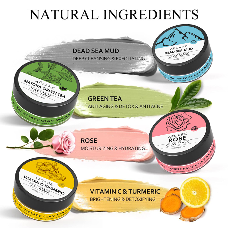 4 Pcs Clay Facial Mask Set Tur - مراجعة Dust Mask Construction وسعره