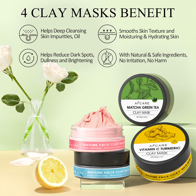 4 Pcs Clay Facial Mask Set Tur - مراجعة Dust Mask Construction وسعره