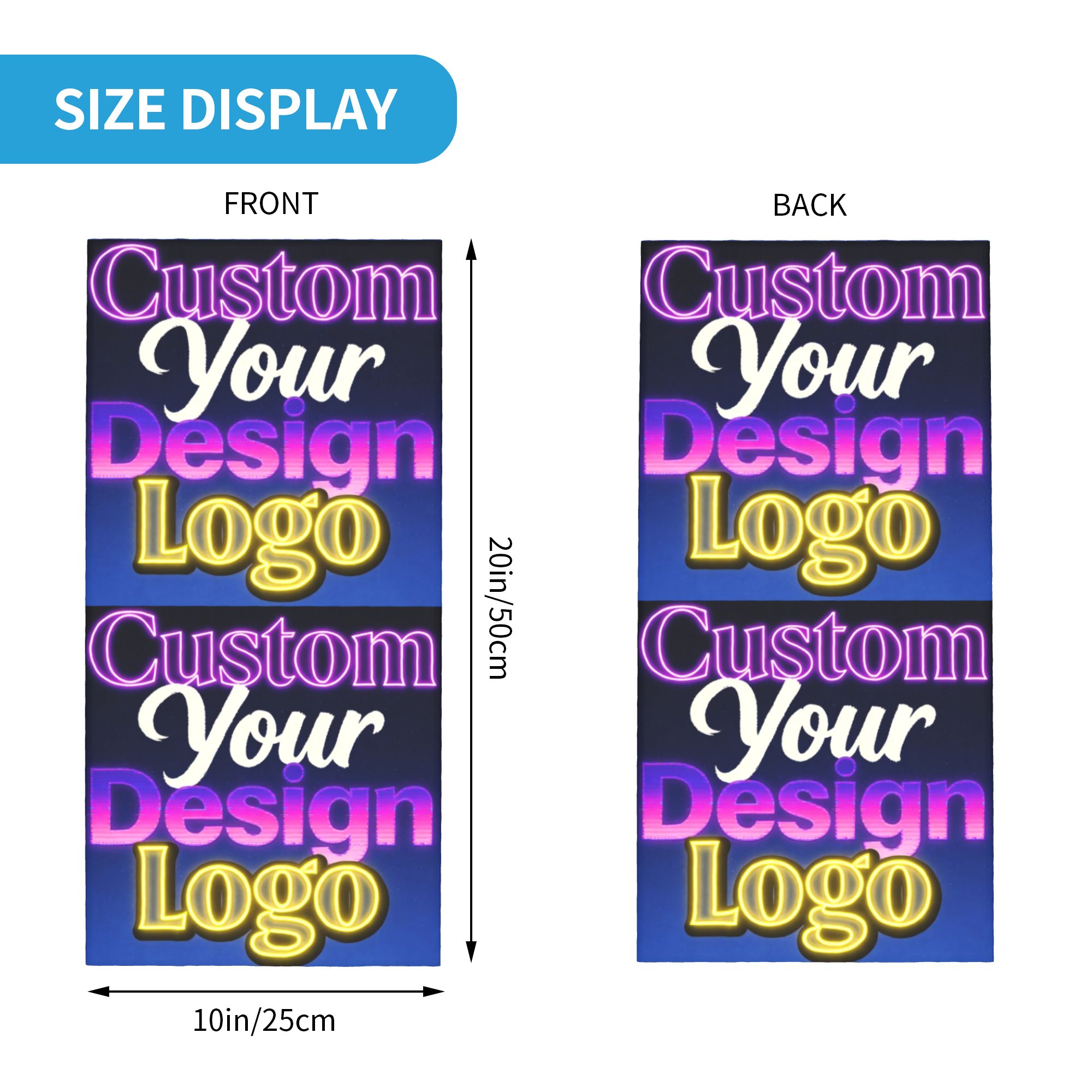 Custom Custom Your Design Logo - مراجعة Neck Gaiter Face Cover وسعره