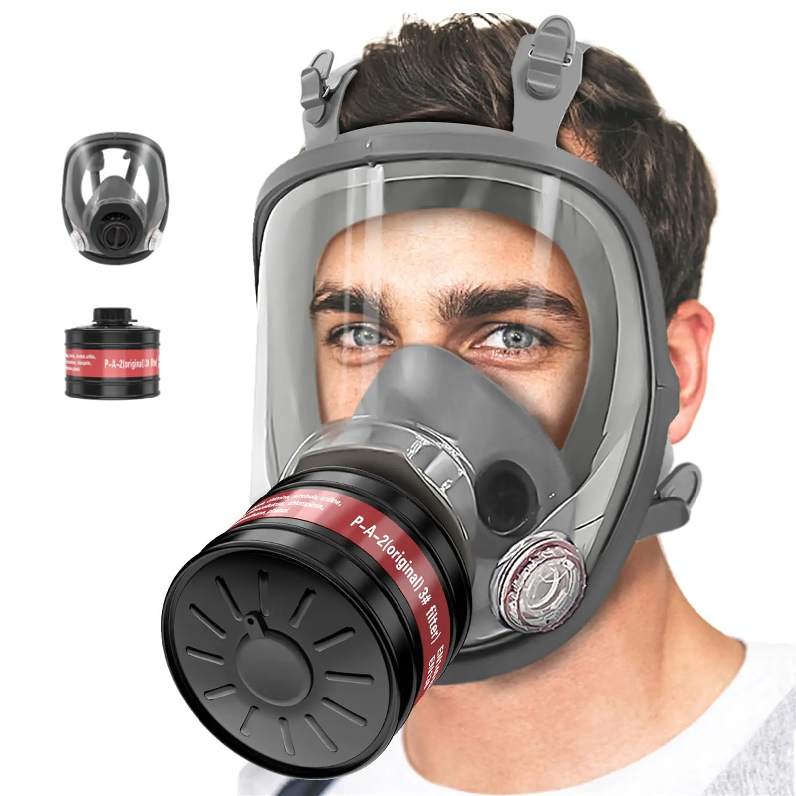 Full Face Gas Masks Survival C - مراجعة Dust Mask Construction وسعره
