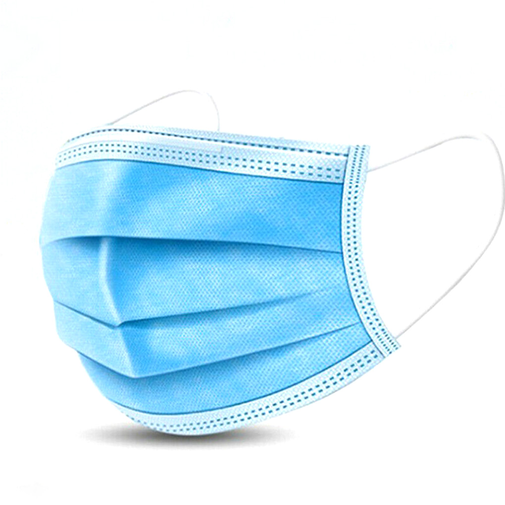 50piece Safe And Professional  - مراجعة Disposable Mask Blue وسعره
