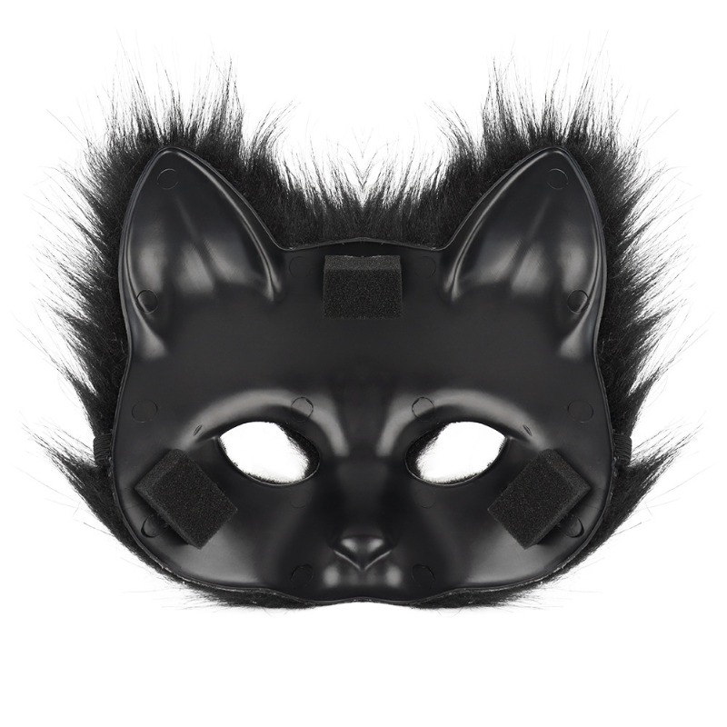 Furry Cat Ears Mask Tail & Paw - مراجعة Black Face Mask Pack وسعره