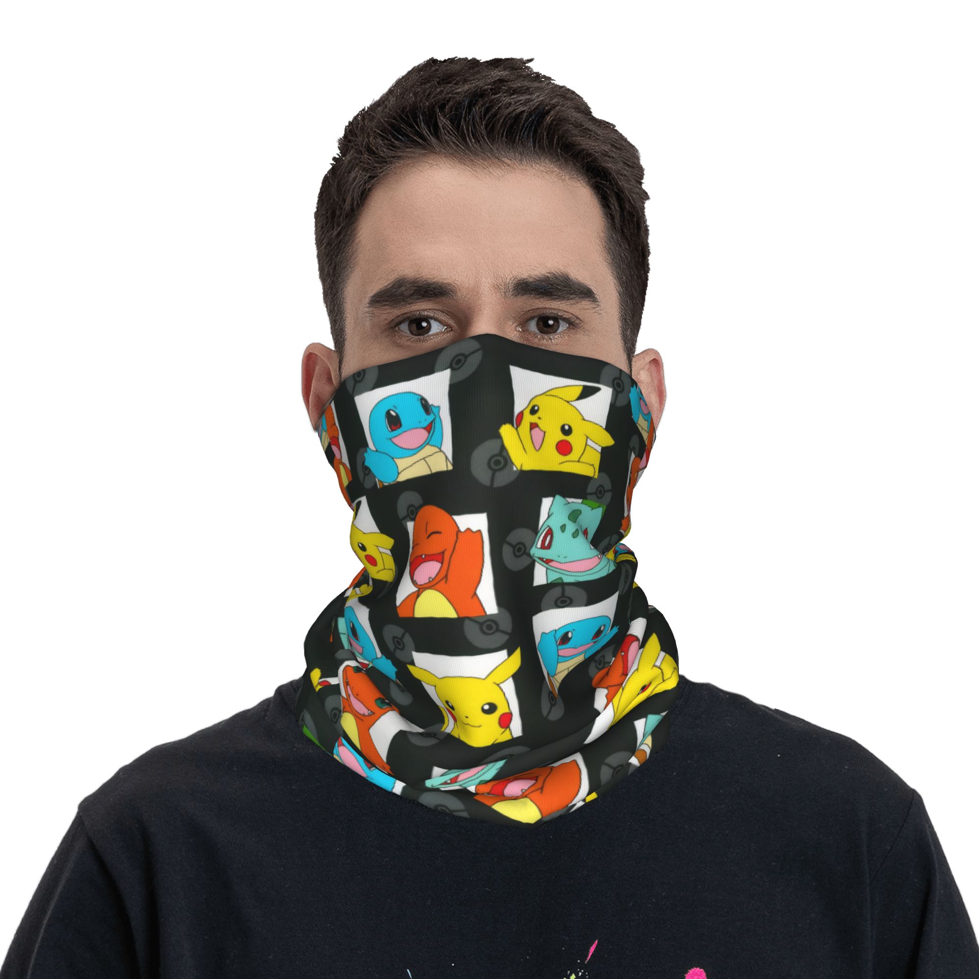 Cartoon Monsters Bandana Neck  - مراجعة Sports Mask Breathable وسعره