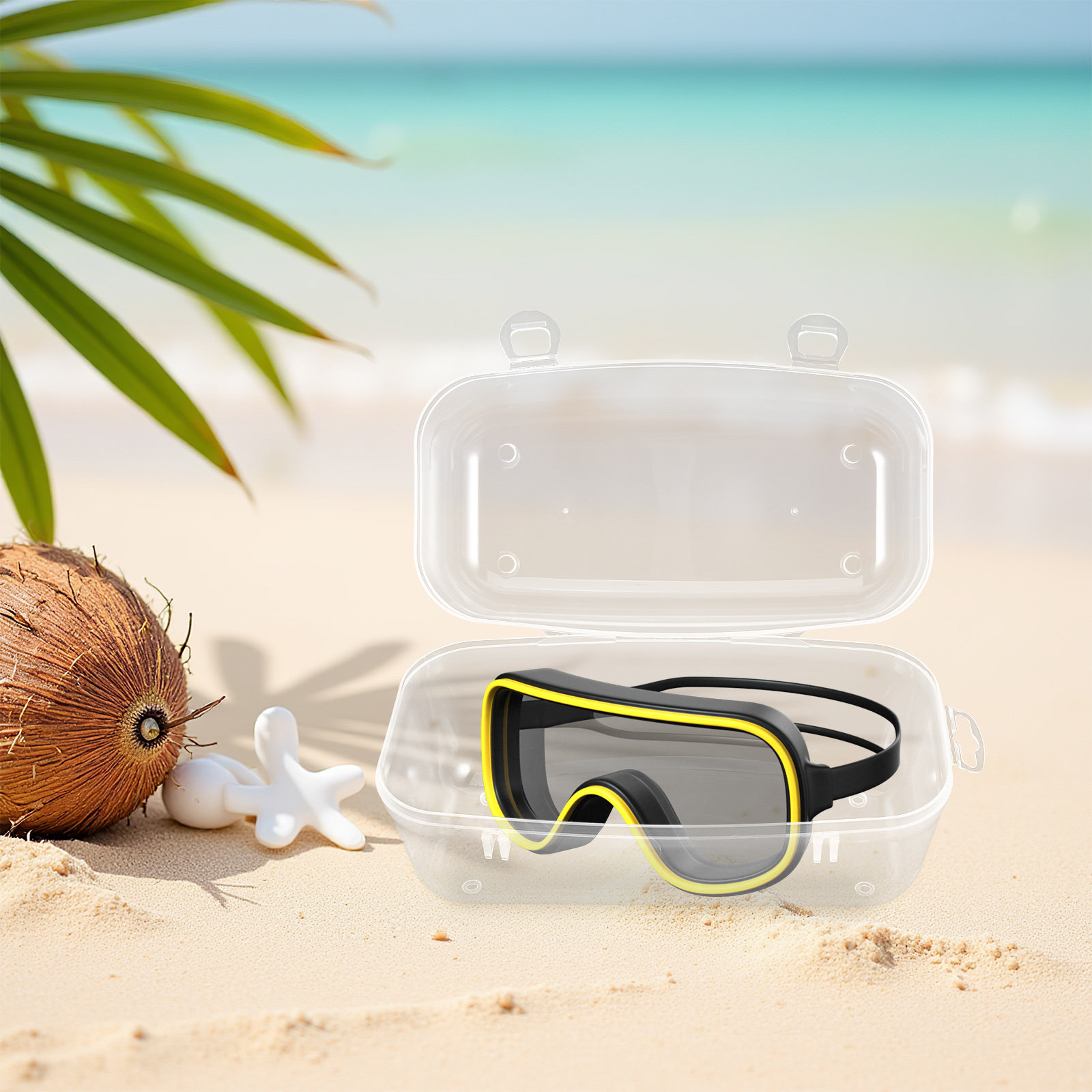 Hard Shell Diving Masks Case W - مراجعة Mask Case Hard Shell وسعره