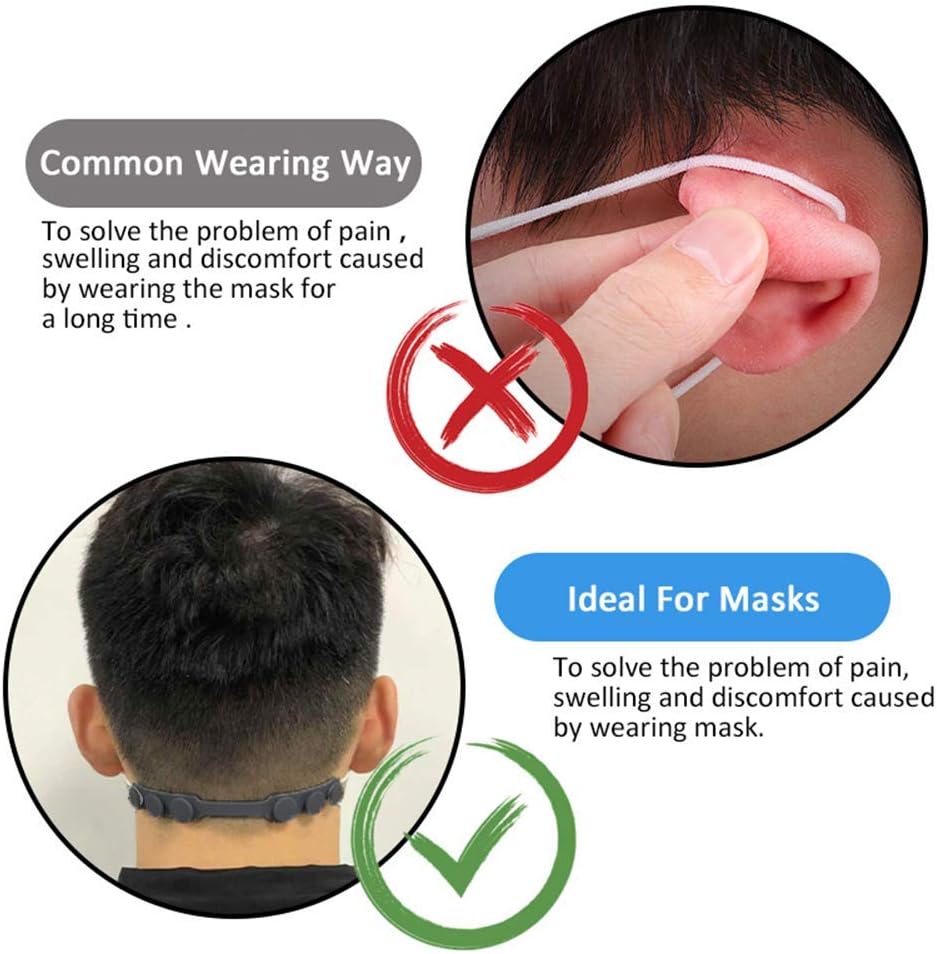 4 Pcs Silicone Ear Savers for  - مراجعة Mask Ear Saver Strap وسعره