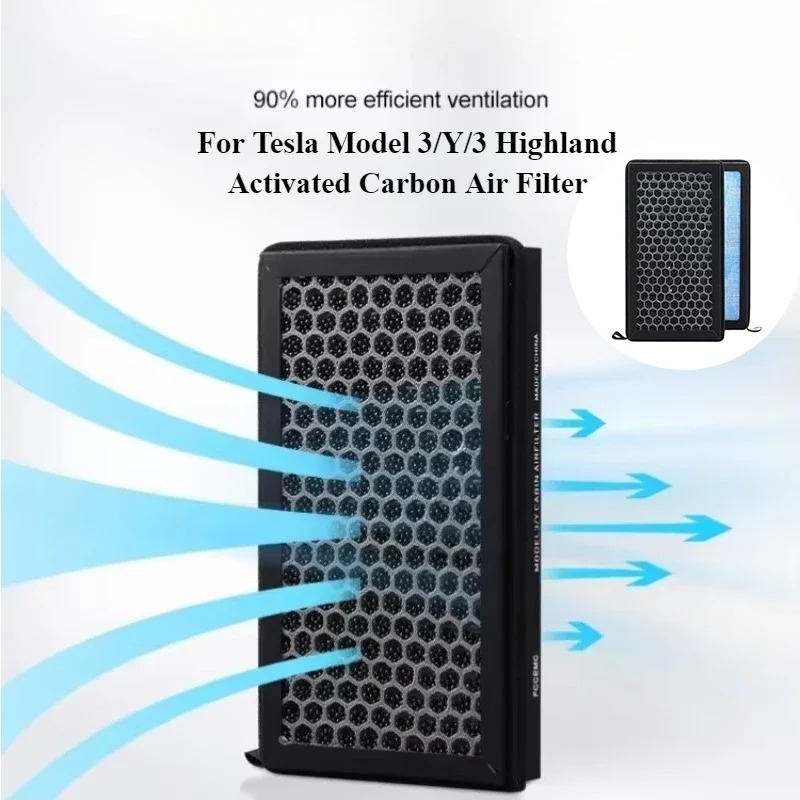 For Tesla Model 3/Y/3 Highland - مراجعة Filter Replacement N95 وسعره