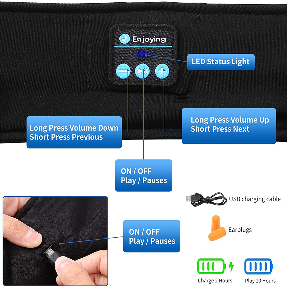 Sleep Eye Mask with Bluetooth  - مراجعة Mask Lanyard Adjustable وسعره