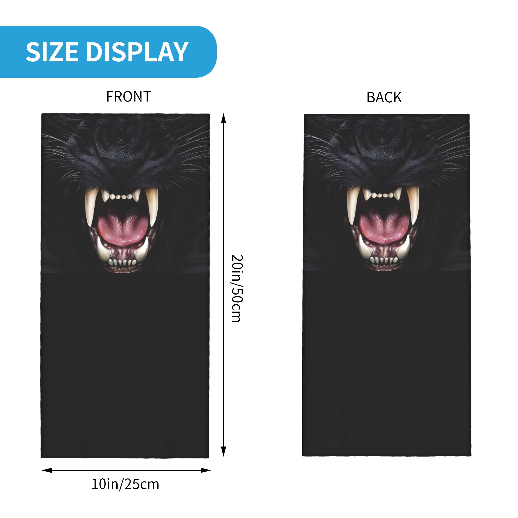 Custom Black Panther Animal He - مراجعة Neck Gaiter Face Cover وسعره