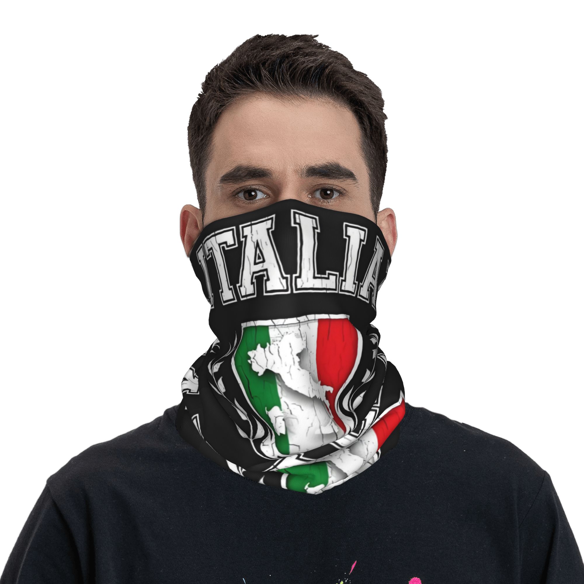 Custom Italy Flag Bandana Neck - مراجعة Neck Gaiter Face Cover وسعره