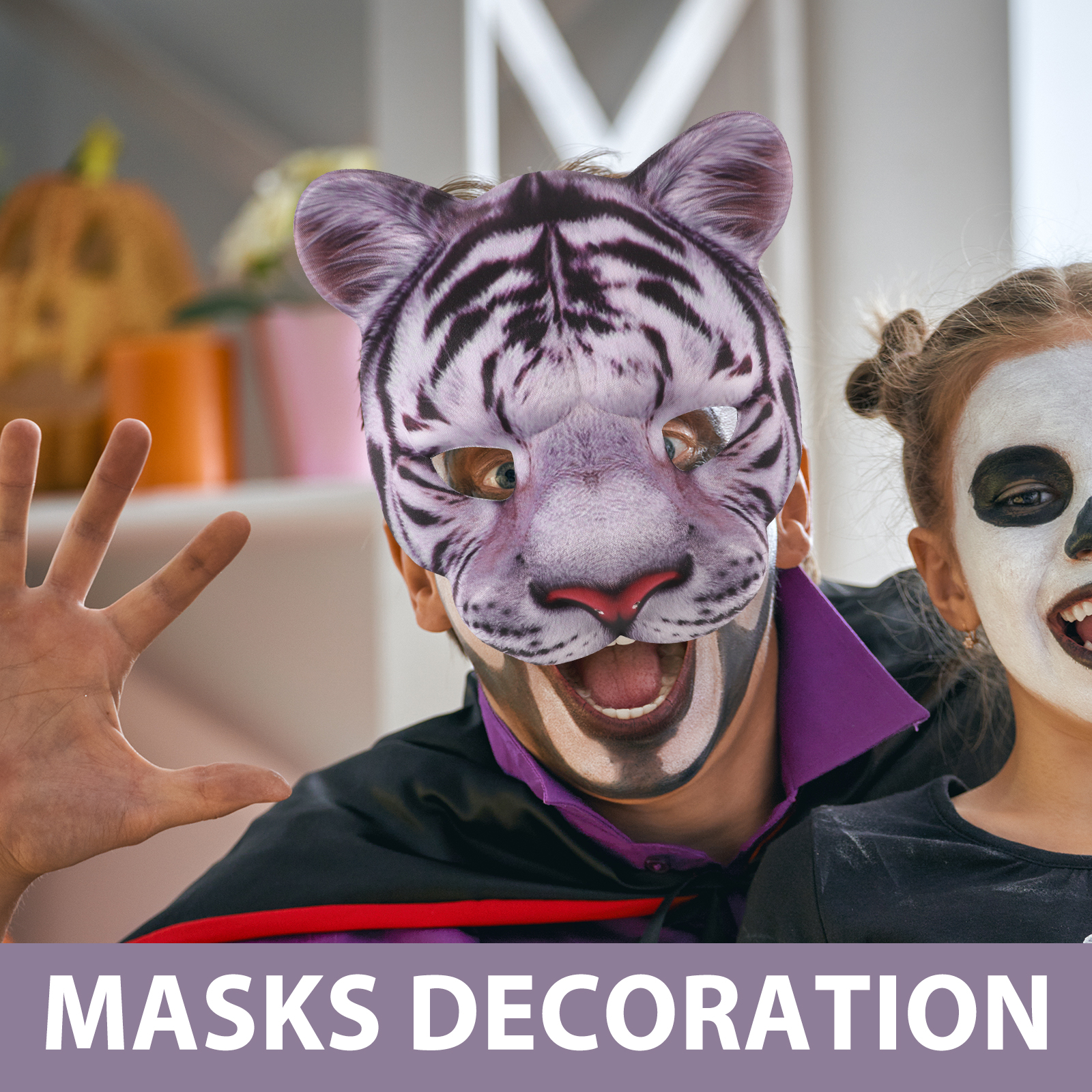 Tiger Mask 3d Animal Kids Masq - مراجعة Kids Face Mask وسعره