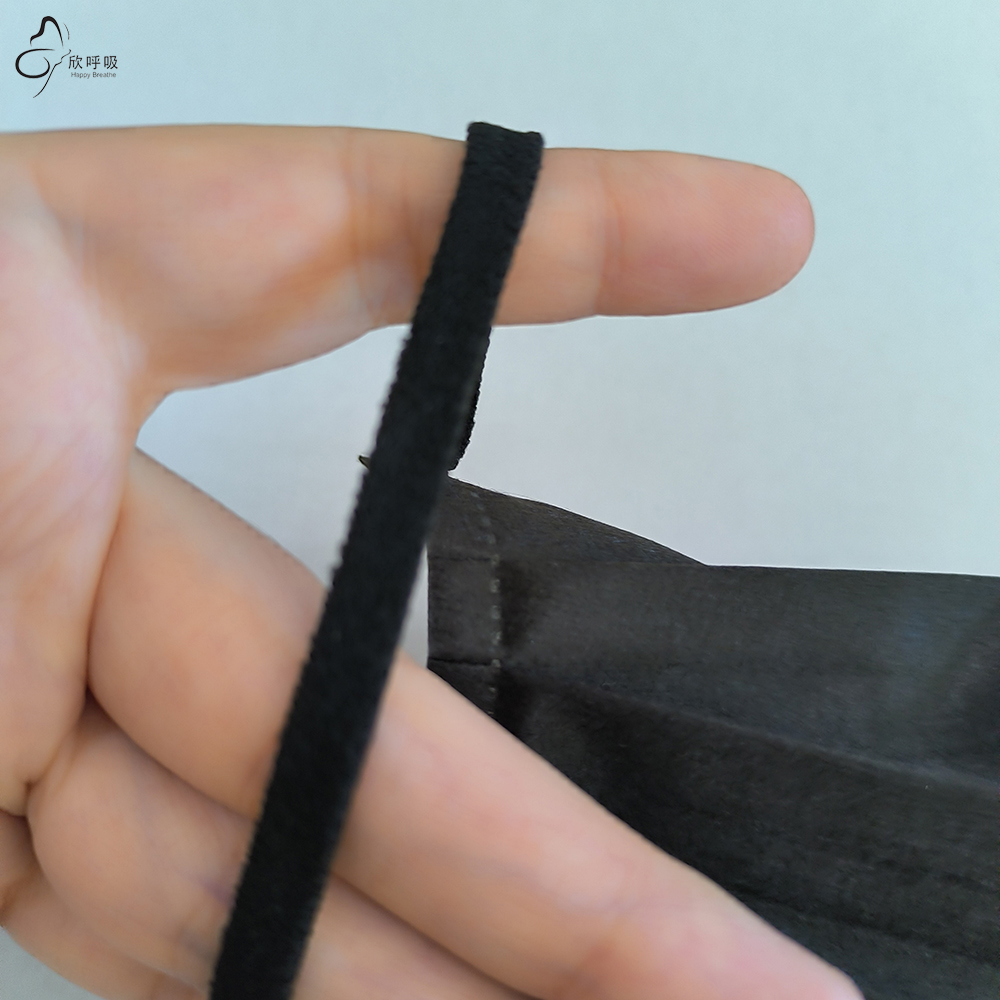 Happy Breathe 3-Layer Disposab - مراجعة Black Face Mask Pack وسعره