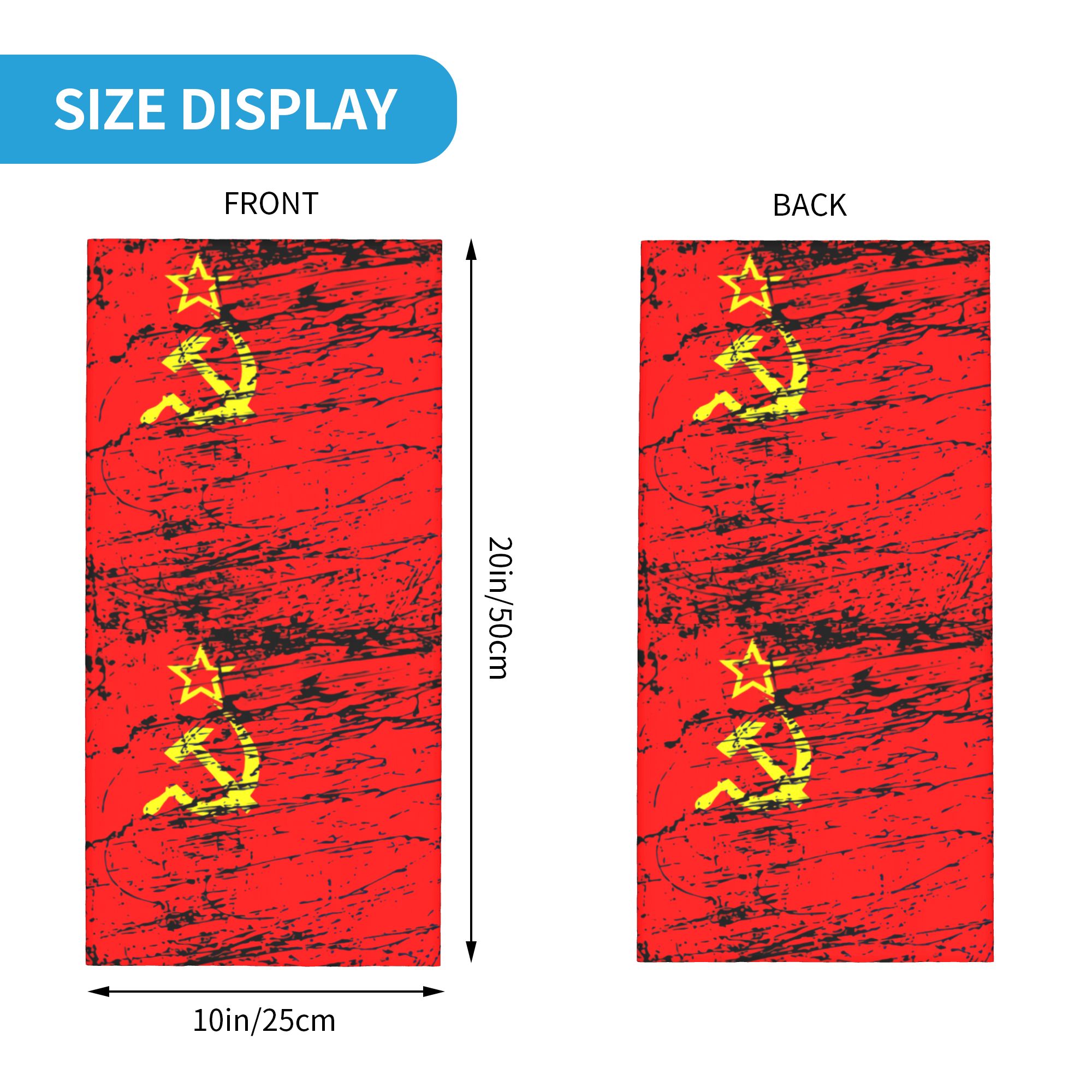 Russian Flag Soviet Union USSR - مراجعة Neck Gaiter Face Cover وسعره