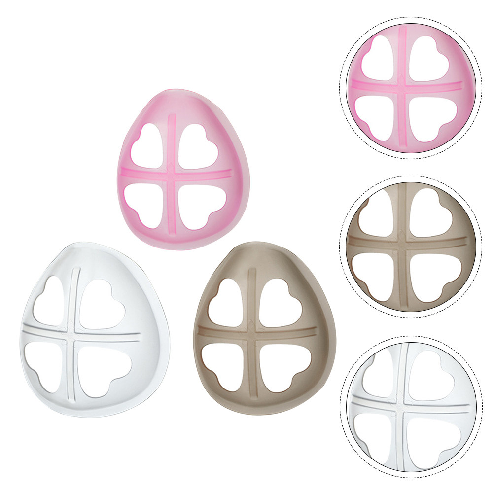 3Pcs Silicone Mask Breathing B - مراجعة Silicone Mask Bracket وسعره