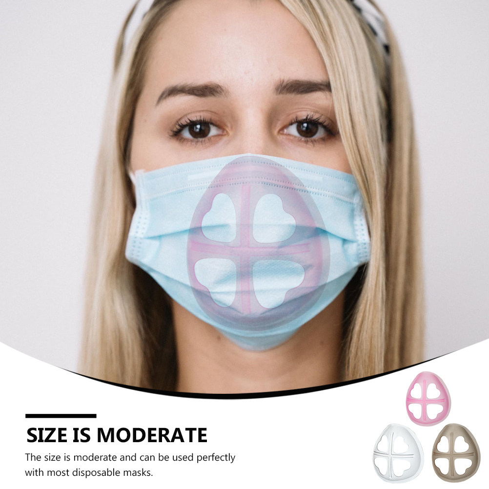 3Pcs Silicone Mask Breathing B - مراجعة Silicone Mask Bracket وسعره