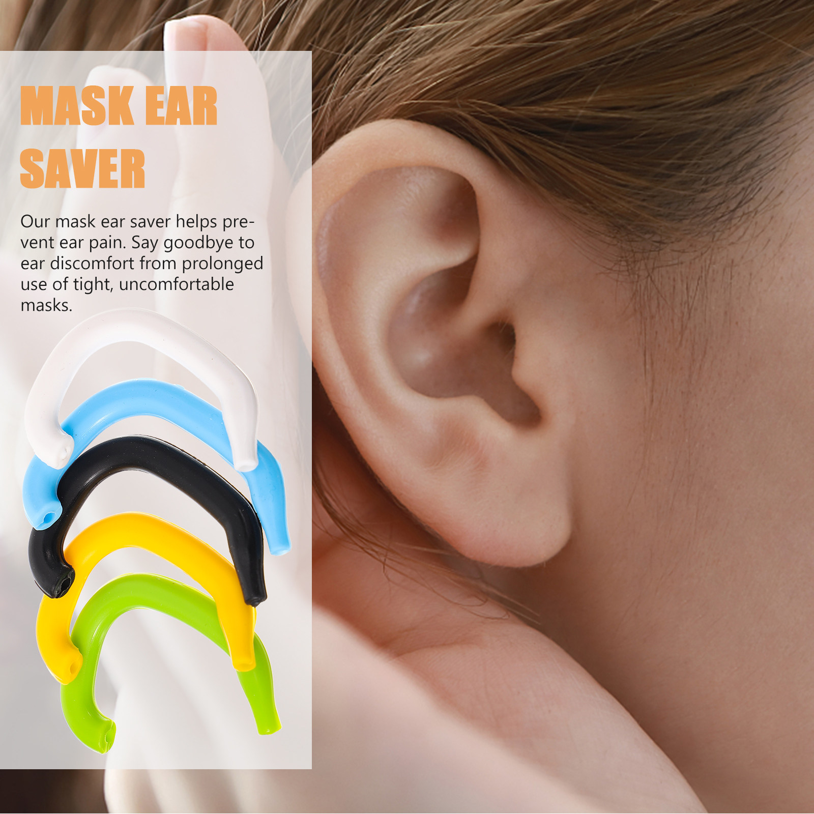 5Pcs Silicone Mask Ear Saver S - مراجعة Mask Ear Saver Strap وسعره