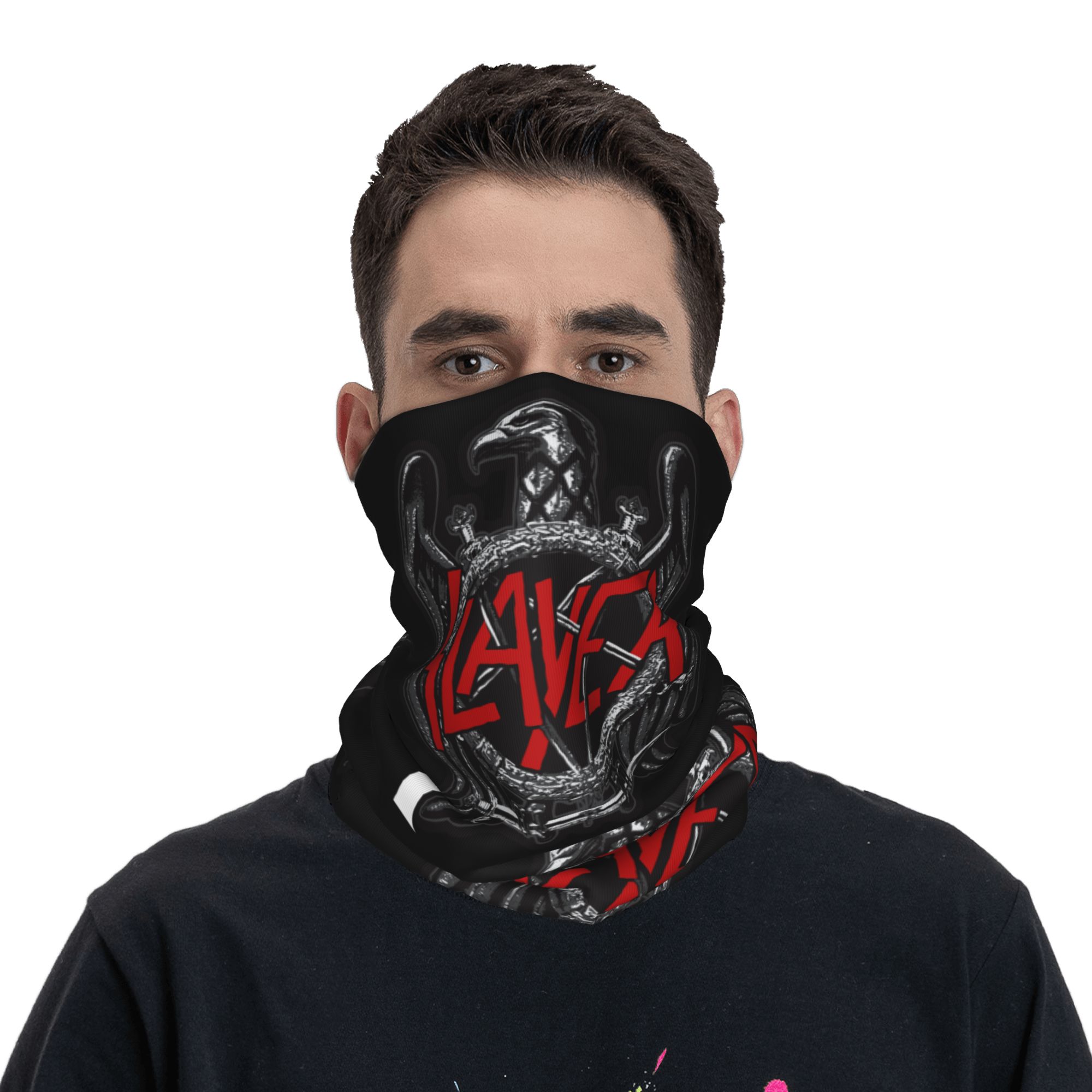 Custom Slayers Logo Bandana Ne - مراجعة Neck Gaiter Face Cover وسعره