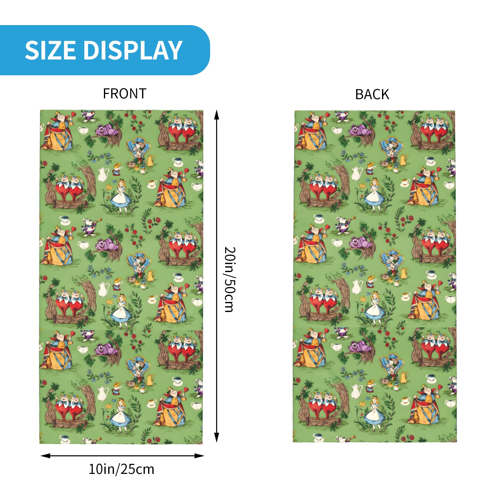 Custom A-Alice in W-Wonderland - مراجعة Neck Gaiter Face Cover وسعره