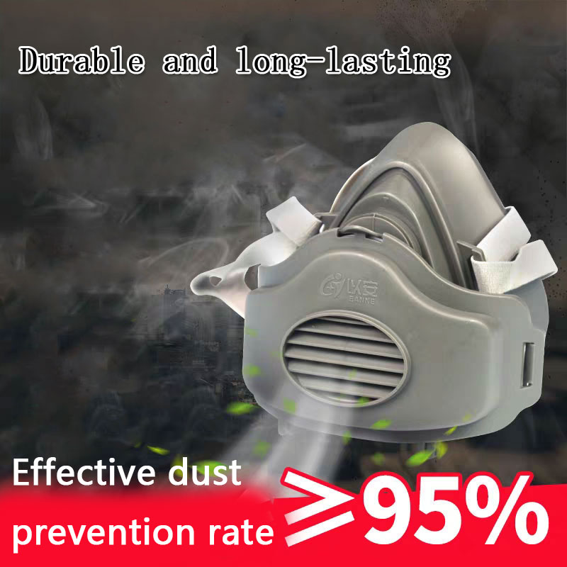 House Clean Work Safety Rubber - مراجعة Respirator Half Face وسعره