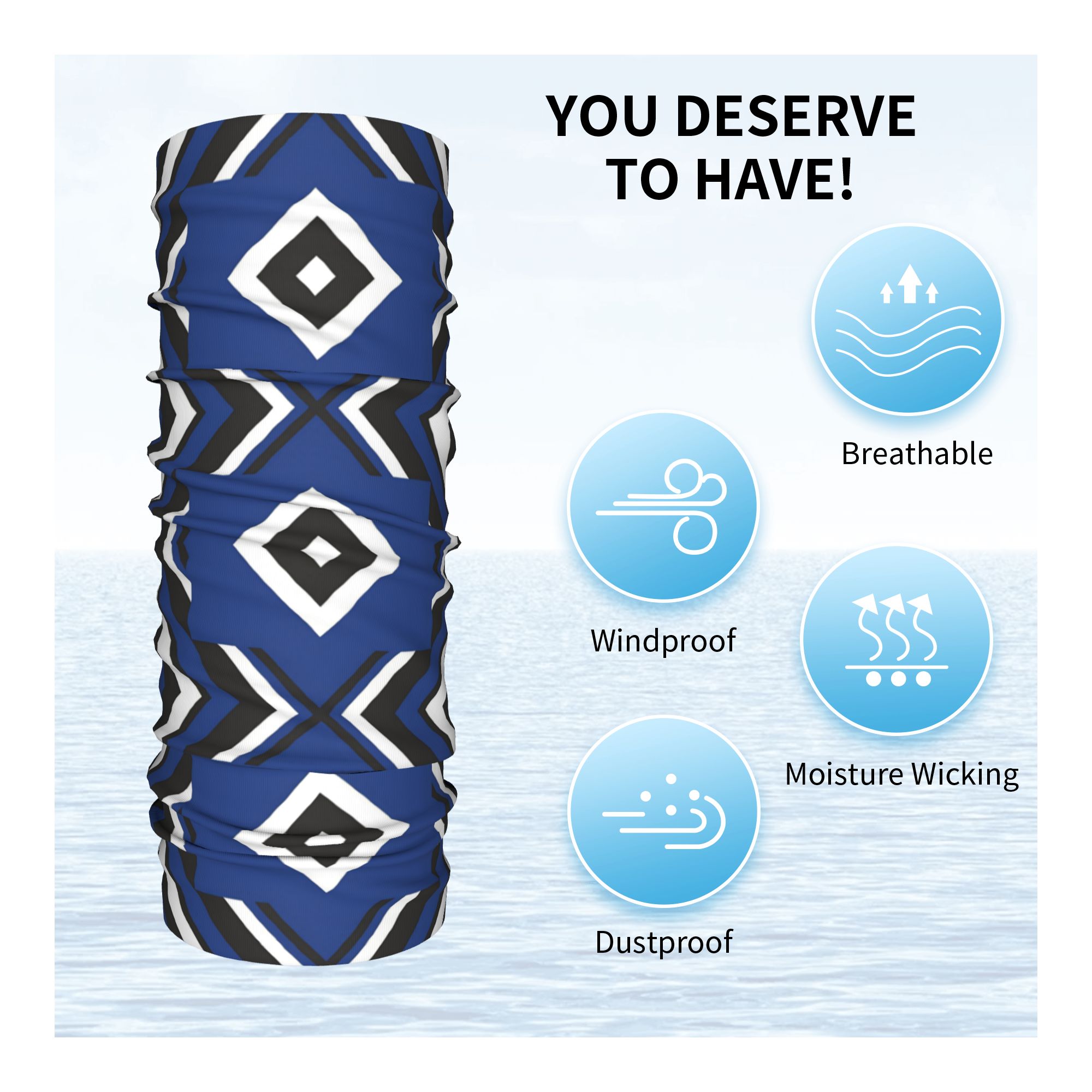 Blue Diamond HSV Soccer Bandan - مراجعة Neck Gaiter Face Cover وسعره