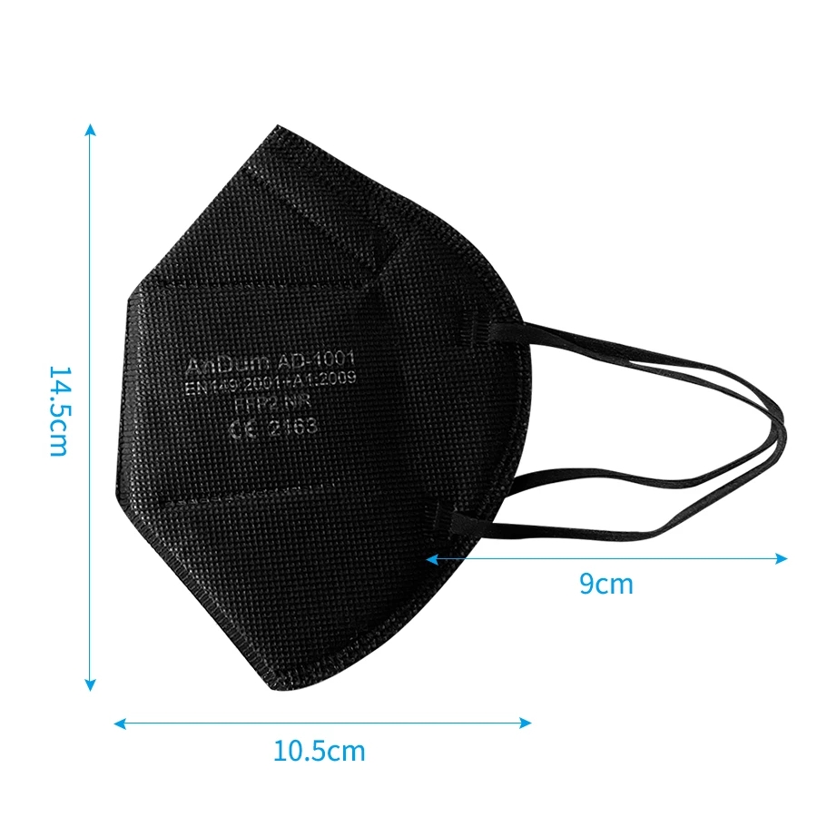 10PCS FFP2 Mask CE Approved Fi - مراجعة Respirator Half Face وسعره