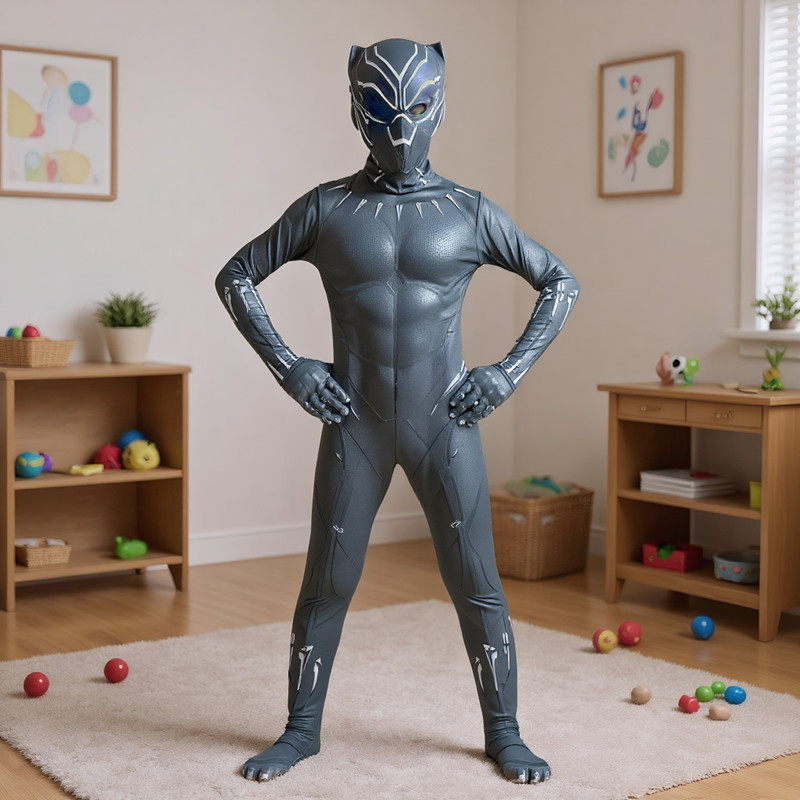 3-12Y Boy's Black Panther Cost - مراجعة Black Face Mask Pack وسعره