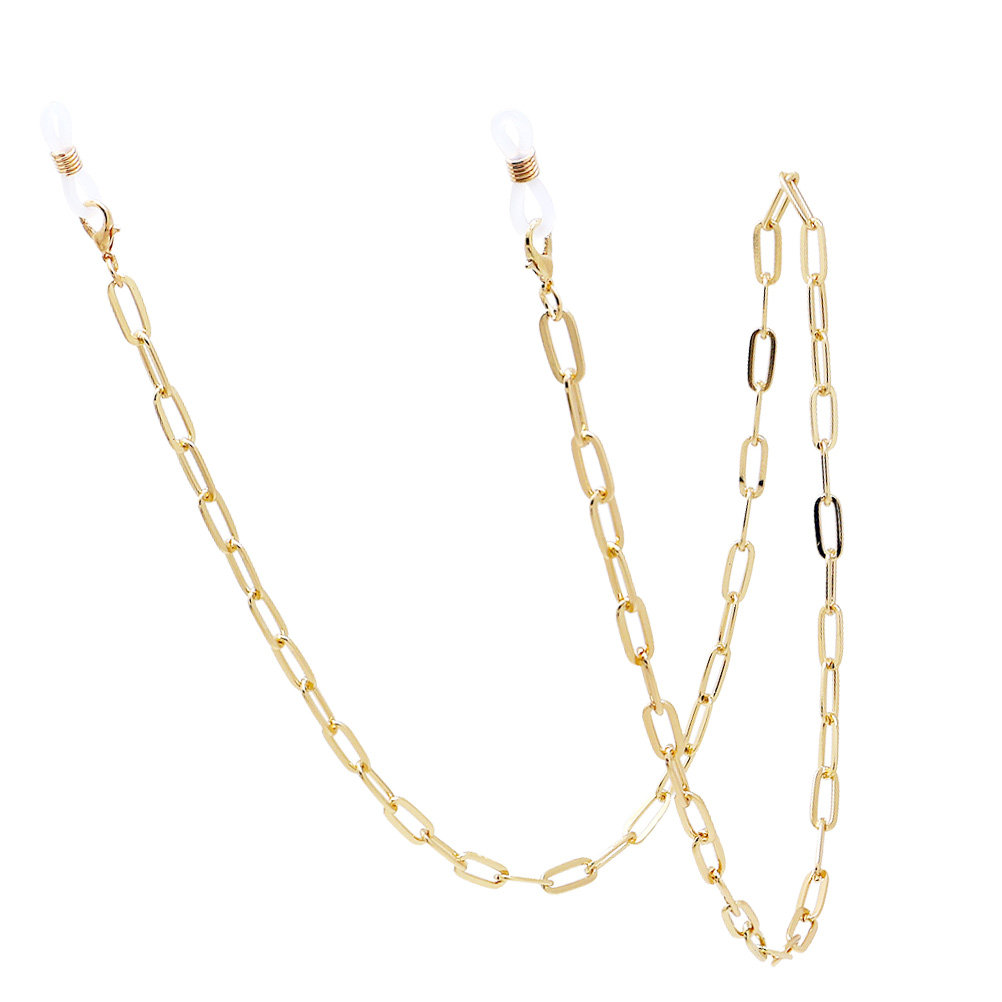 Gold Face Mask Lanyard Metal P - مراجعة Mask Chain Holder وسعره