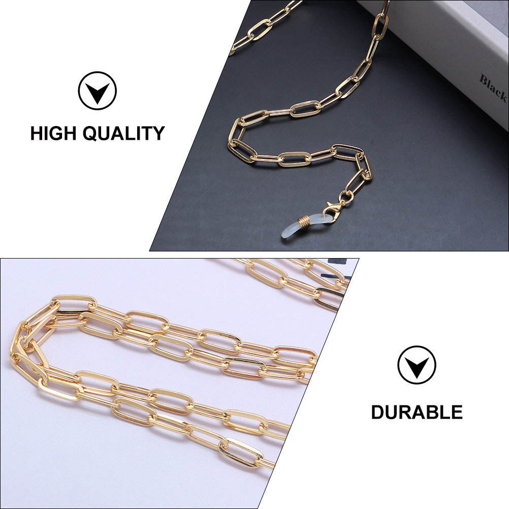 Gold Face Mask Lanyard Metal P - مراجعة Mask Chain Holder وسعره