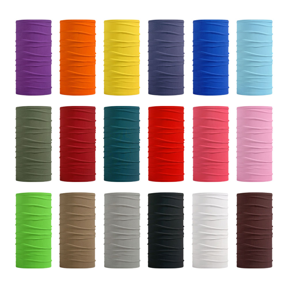 Seamless Solid Color Bandanas  - مراجعة Neck Gaiter Face Cover وسعره