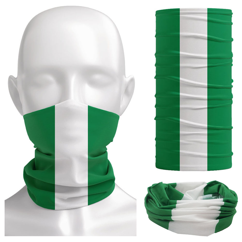 Nigeria Flag Bandanna Women Ne - مراجعة Neck Gaiter Face Cover وسعره