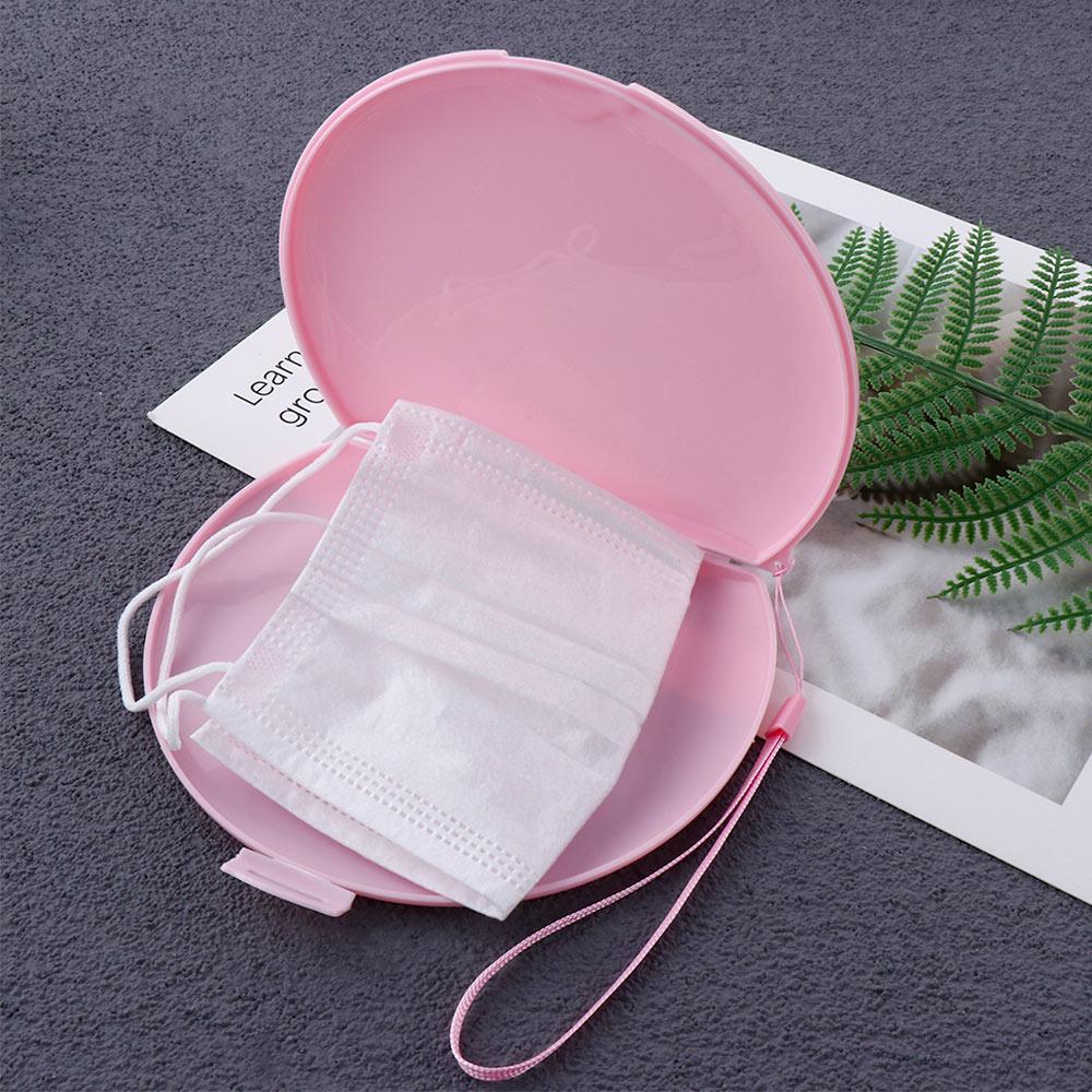 Unisex Portable Semicircle Fac - مراجعة Face Mask Storage Box وسعره