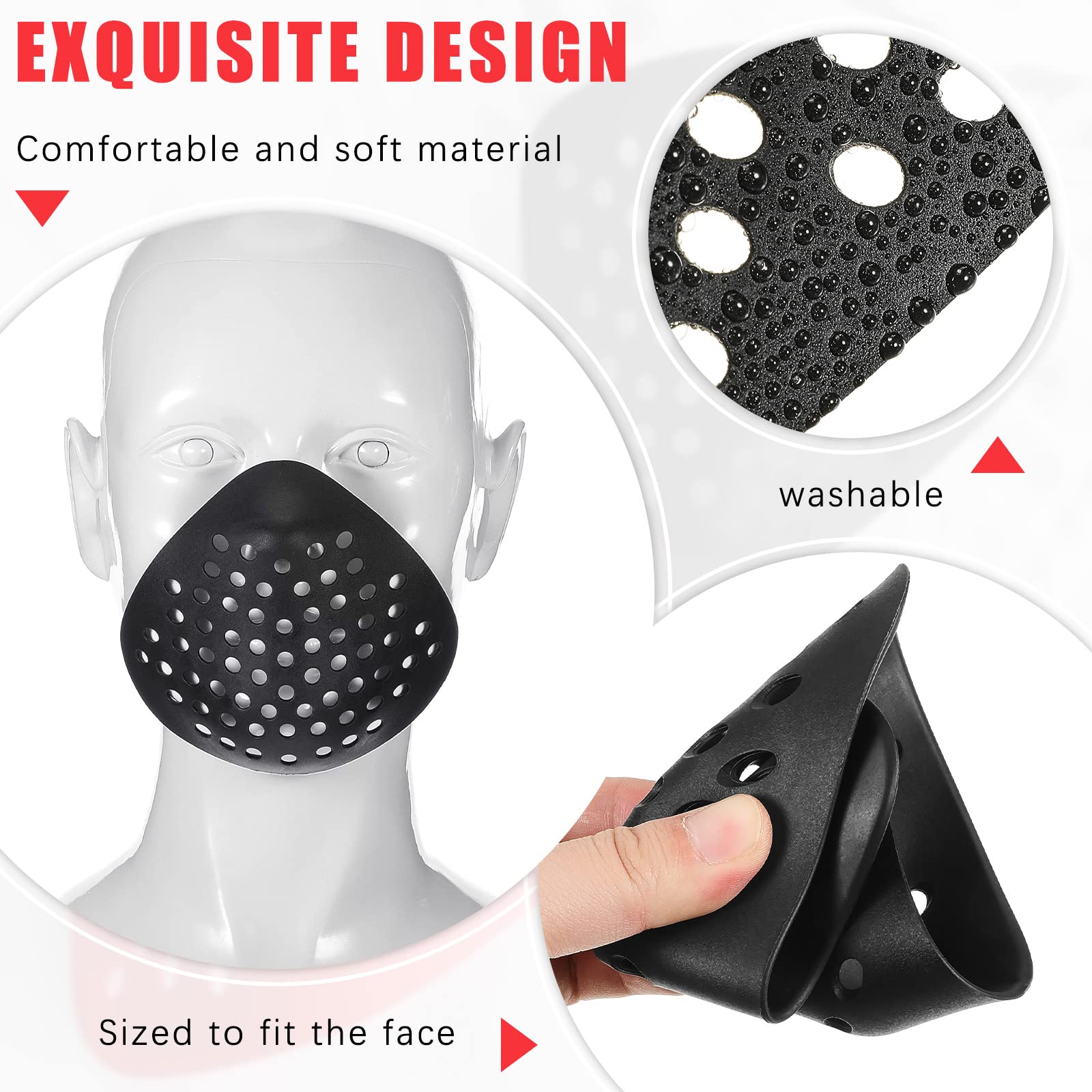 Half Face Bracket Silicone Mas - مراجعة Silicone Mask Bracket وسعره