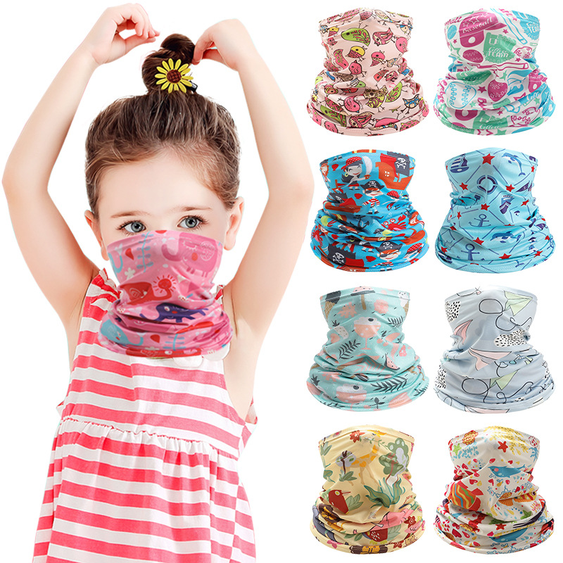 Kids Neck Cover Cute Ice Silk  - مراجعة Kids Face Mask وسعره