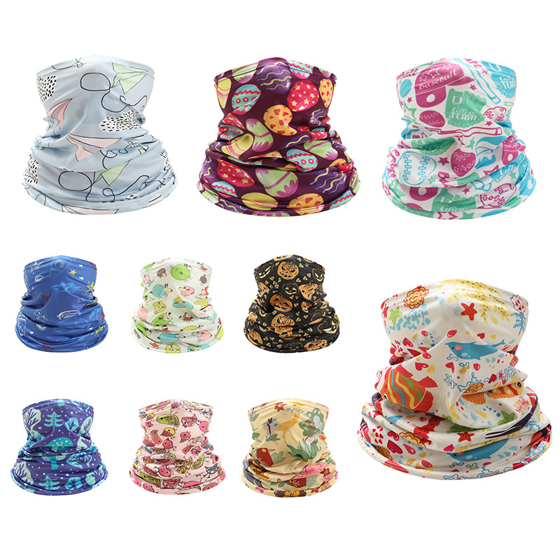 Kids Neck Cover Cute Ice Silk  - مراجعة Kids Face Mask وسعره