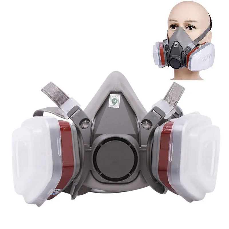 6200 7 in1 Gas Mask Gas-Proof  - مراجعة Respirator Half Face وسعره