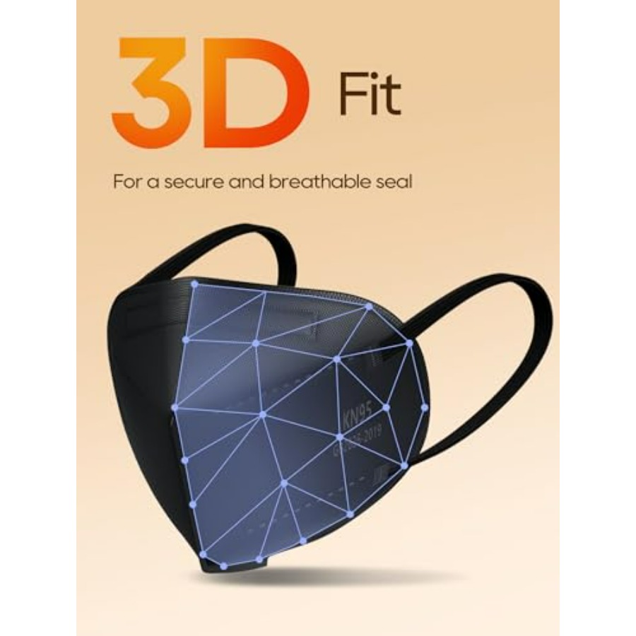 KN95 Face Masks 50 Pack for Ad - مراجعة Black Face Mask Pack وسعره