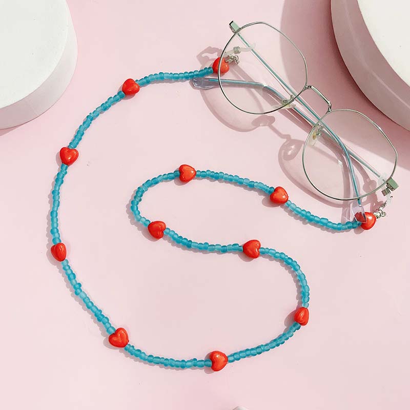Trendy Peach Heart Anti Slip R - مراجعة Mask Chain Holder وسعره